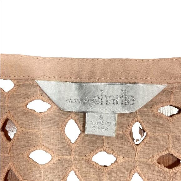 Charming Charlie Sleeveless V-Neck Top, Size S - Picture 4 of 5